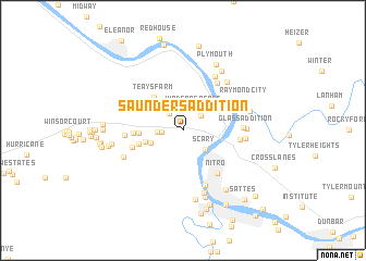 map of Saunders Addition