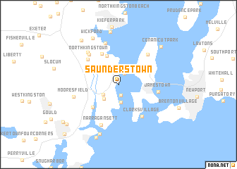 map of Saunderstown