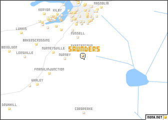 map of Saunders