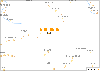 map of Saunders