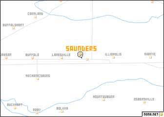 map of Saunders