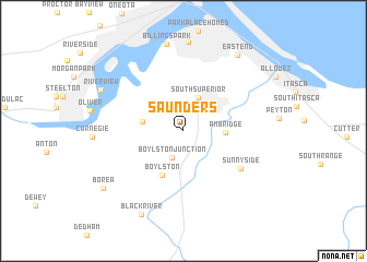 map of Saunders