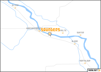 map of Saunders