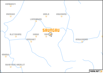 map of Saungau
