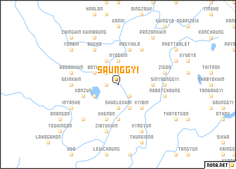 map of Saunggyi