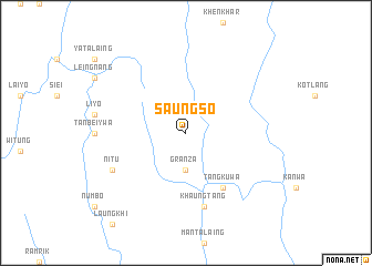 map of Saungso