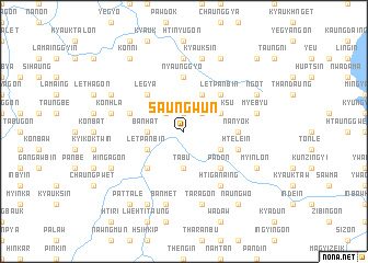 map of Saungwun