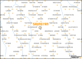 map of Saungyan