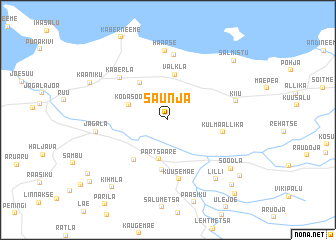 map of Saunja