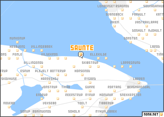 map of Saunte