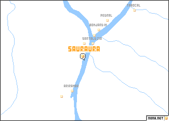 map of Sauraura