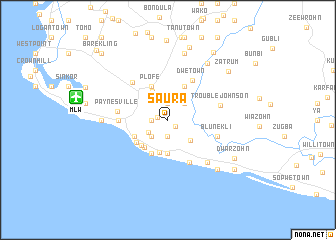 map of Saura