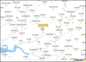 map of Saura