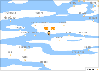 map of Saura