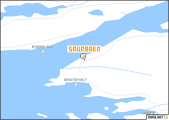 map of Saurbær