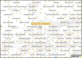 map of Saurenhaus