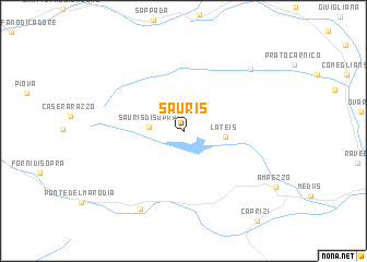 map of Sauris