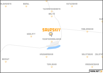 map of Saurskiy