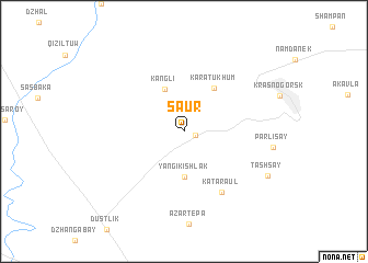 map of (( Saur ))