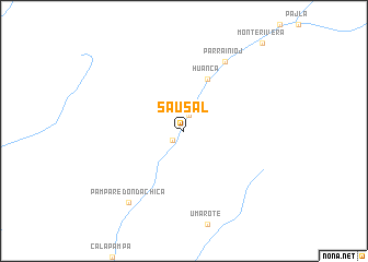 map of Sausal