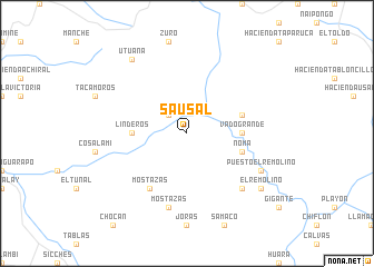 map of Sausal