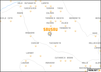 map of Sau Sau