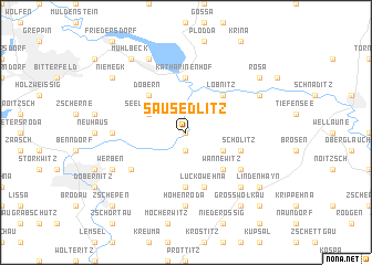 map of Sausedlitz