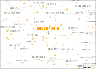 map of Sausenheim