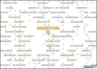 map of Sausenthal