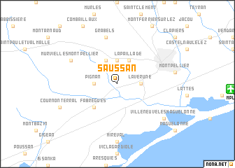 map of Saussan