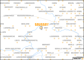 map of Saussay