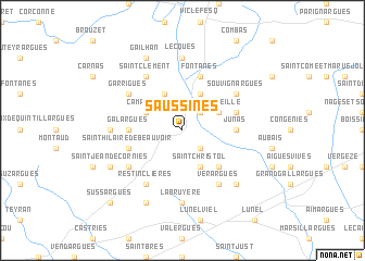 map of Saussines