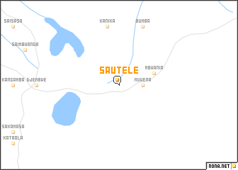 map of Sautele