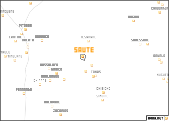 map of Saúte