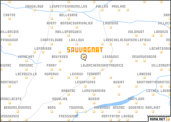 map of Sauvagnat