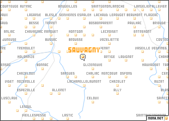 map of Sauvagny