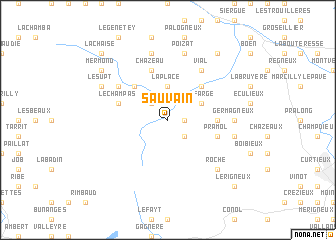 map of Sauvain