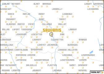 map of Sauvanis