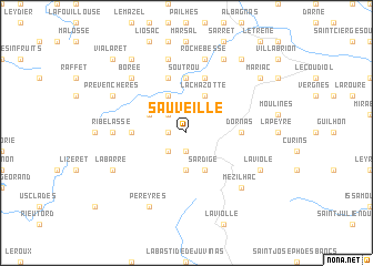 map of Sauveille