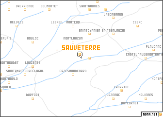 map of Sauveterre