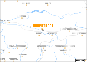 map of Sauveterre