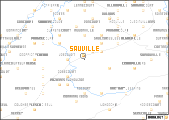 map of Sauville