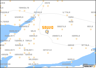 map of Sauvo