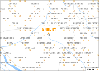 map of Sauvry