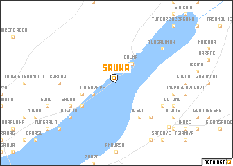 map of Sauwa