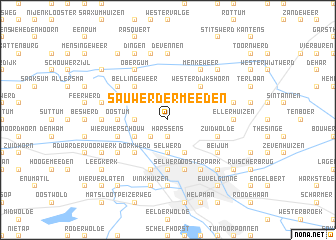 map of Sauwerdermeeden