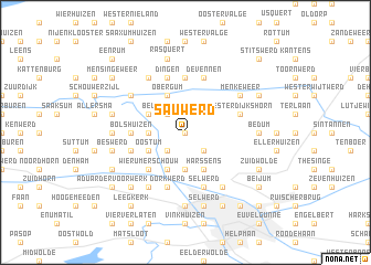 map of Sauwerd
