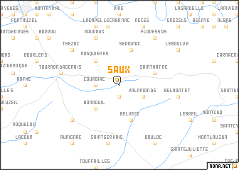 map of Saux