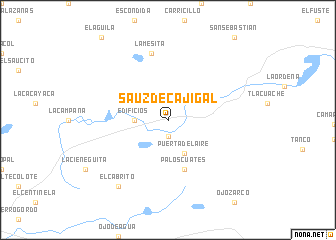 map of Sauz de Cajigal