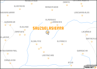 map of Sauz de la Sierra